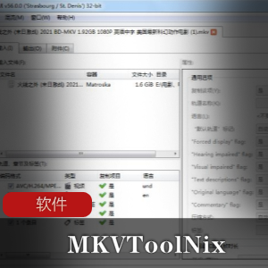 功能强大的mkv格式制作和处理的工具《MKVToolNix》中文精简绿色版推荐